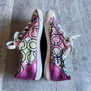 Coach Women’s Shoes Barrett Sneakers Pink Multicolored Size 7